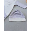 0-3 3-6 Ay Lucky Baby Nakışlı Es Çizgi Boy Şapkalı Erkek Bebek Tulumu