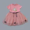 1-2-3 Yaş Payet Yapraklı Çiçek Nakışlı Astarlı Kız Bebek Tütü Elbisesi