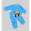 1-2-3 Yaş Sallanan El Ayıcıklı Kuzu Kumaş Sweat Patili Pantolon Uzun Kollu Kız Erkek 2 Li Takımı