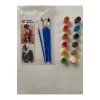 12’li Akrilik Boya Ve 6 Adet Fırça Seti – Profesyonel Boyama Kit
