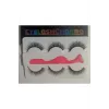 3 Çift Doğal İpek Takma Kirpik & Kirpik Takma Aparatı 3d-56 Set