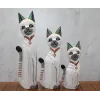 Ahşap 3lü Kedi Seti 50 Cm Okas:1