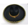 Altın Renk Şeritli Meksika Mariachi Latin Şapkası 55 Cm Çocuk