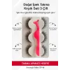 Doğal İpek Takma Kirpik 3 Çift + Kirpik Takma Aparatı 3d-48
