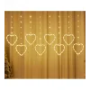 Kalpli Perde Led Işıklar, Sevgililer Günü Romantik Led Aydınlatma