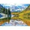 Kanvas Sayılarla Boyama Seti Kasnaklı-çerçeveli Göl Manzarası