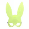 Karanlıkta Parlayan Fosforlu Tavşan Maskesi – Glow Bunny Masquerade Maske (32x22 Cm)