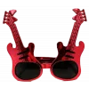 Kırmızı Renk Rockn Roll Gitar Şekilli Parti Gözlüğü 15x15 Cm