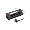 Lp764 Çoklu Gece Lambalı Priz Yüksek Gerilim Korumalı 4’lü Priz 2xusb 2xtype-c Çıkışlı Grup Priz Çoğaltıcı