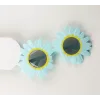 Mavi Renk Papatya Şekilli Parti Gözlüğü 18x10 Cm