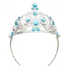 Mavi Taşlı Elsa Çocuk Tacı Prenses Tacı Kraliçe Tacı 16x14 Cm