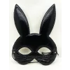 Siyah Renk Kumaş Malzemeden İmal Eva Tavşan Maskesi 19x15 Cm