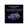 Y20 Motor Kurye Kask Kulaklık Rgb Modlu Bluetooth Motosiklet Kulaklık 5.3 Bluetooth Interkom