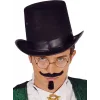 Yetişkinler İçin Siyah Renk Ringmaster Sihirbaz Şapkası Silindir Şapka