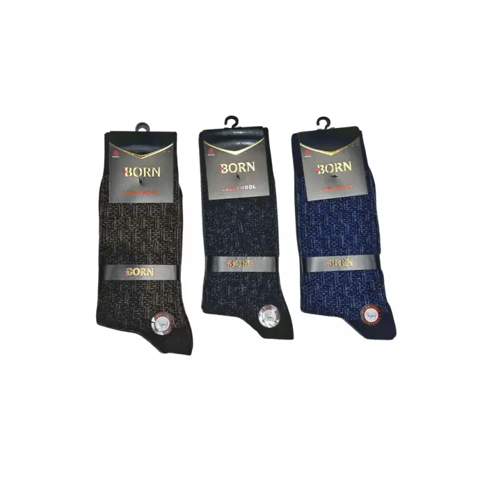 LYYN Born Erkek Yün Çorap (lamswool) 3 Adet