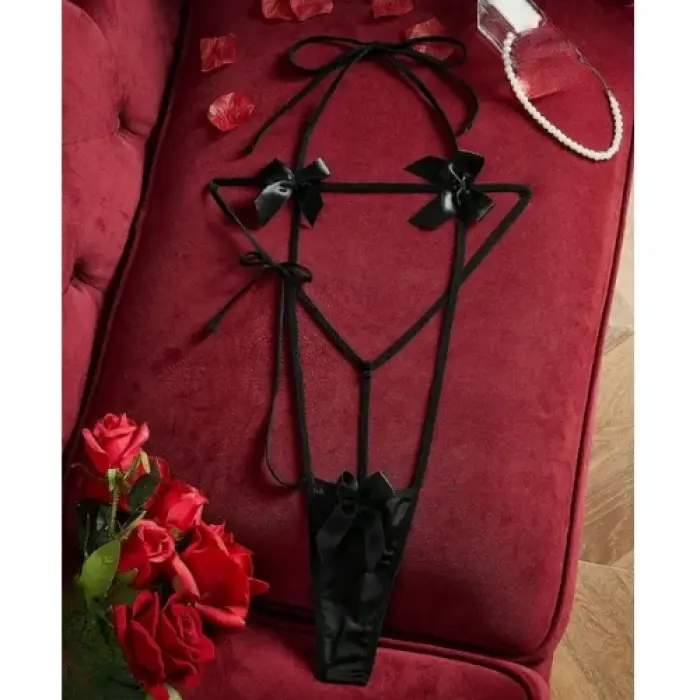 LYYN Fantezi Fiyonklu Lastik Gecelik (eldivensiz)