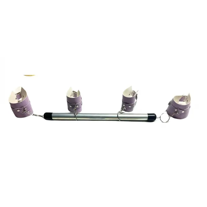 LYYN Fantezi Seksi Deri Borulu Lila El Ayak Kelepçesi