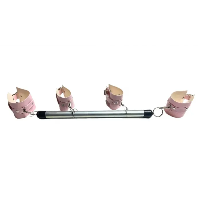 LYYN Fantezi Seksi Deri Borulu Pembe El Ayak Kelepçesi