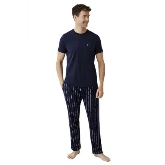 LYYN Gömlek Pijama Şort Takım Kadın Ar3578-s