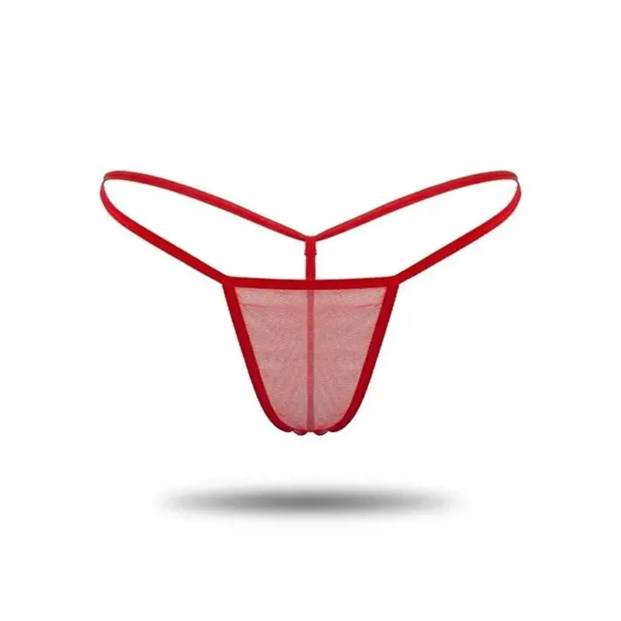 LYYN Kadın 3lü Transparan Tül String