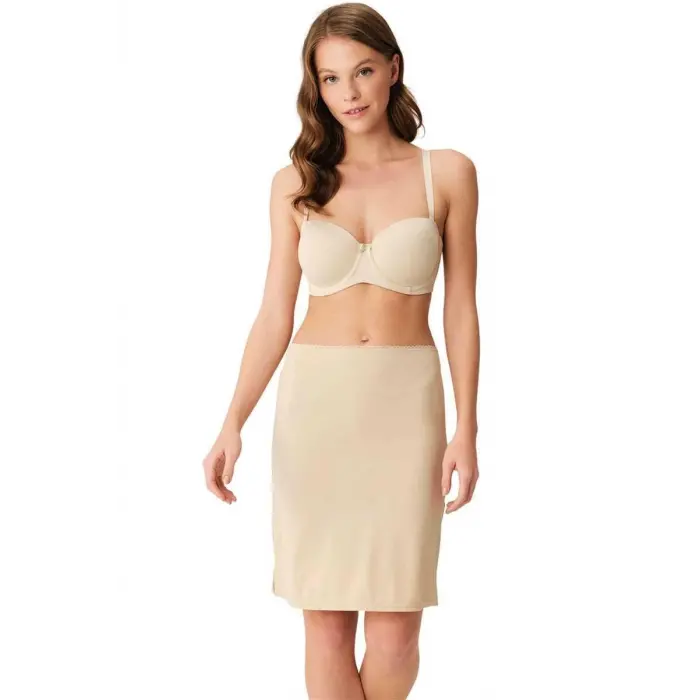 LYYN Mikropolyamid Diz Üstü Etek Jüpon