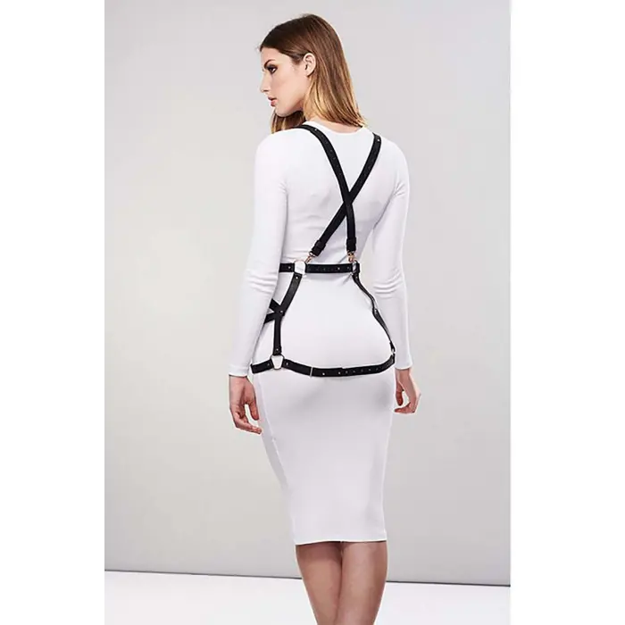 LYYN Seksi Deri Elbise Üzeri Deri Harness - Brf1390