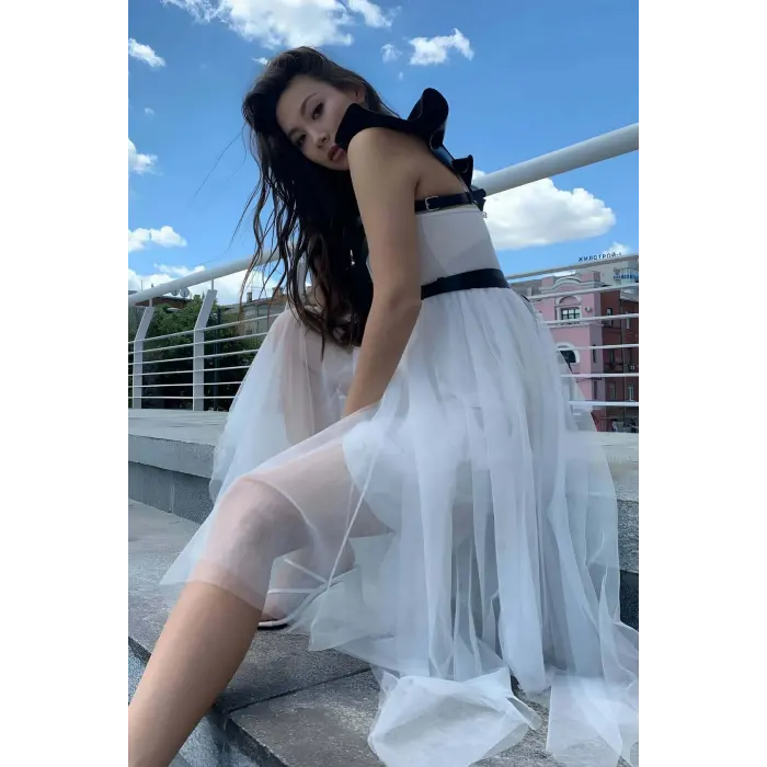 LYYN Şık Deri Seksi Göğüs Deri Harness - Brf996