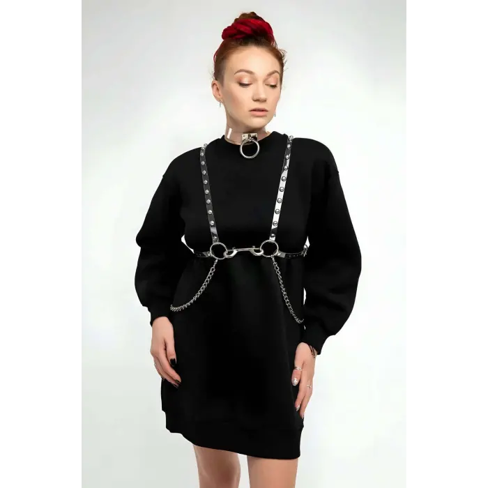 LYYN Şık - Şeffaf Kemer Ve Choker Takım - Brf826