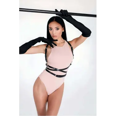 LYYN Belden Dolanan Şık Deri Harness - Brf751