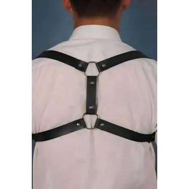 LYYN Erkak Deri Göğüs Harness - Brfm128