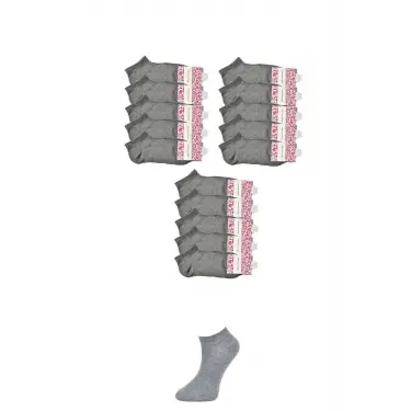 LYYN Gri Kadın Bilek Çorap 15 Çift