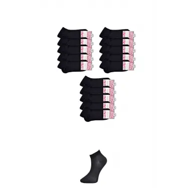 LYYN Siyah Kadın Bilek Çorap 15 Çift