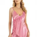 Arias Closet Pembe Kısa Saten Gecelik 8229