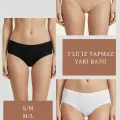 LYYN 3lü Set Külot-siyah-beyaz-ten Dor2850