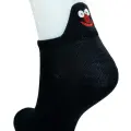 LYYN 6 Çift Emoji Desen Nakış Baskılı Kadın Pamuklu Bilek Çorap