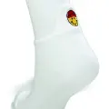 LYYN 6 Çift Emoji Desen Nakış Baskılı Kadın Pamuklu Bilek Çorap
