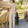 LYYN Arias Closet Çiçek Deseni V Yaka Pijama Takımı