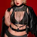 LYYN Boyundan Zicirli Asıklı Göğüs Harness - Brf947