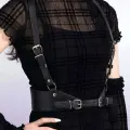 LYYN Elbise Üstü Deri Harness - Brf925