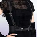 LYYN Elbise Üstü Deri Harness - Brf925