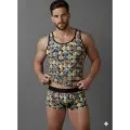 LYYN Erkek Desenli Tank Top Boxer Takımı