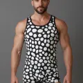 LYYN Erkek Desenli Tank Top Boxer Takımı