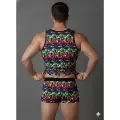 LYYN Erkek Renkli Tank Top Boxer Takımı