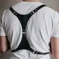 LYYN Erkrk Seksi Deri Göğüs Harness - Brfm126