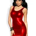 LYYN Fantazi Arkası Açık Kırmızı Seksi Elbise Gecelik