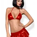 LYYN Fantezi Kırmızı Mini Etekli Seksi Sütyentakım Seksi İç Giyim