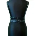LYYN Seksi Deri Göğüs Harness - Brf909