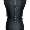 LYYN Seksi Deri Omuzdan Baglamalı Göğüs Harness - Brf916