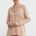 LYYN Sementa 76444 Düz Renk Gömlek Model Pijama Takım