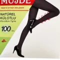 LYYN Siyah 100 Denye Kalın Külotlu Çorap Opak Naturel Esnek